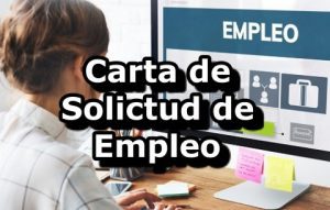 Carta de solicitud de empleo