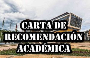carta de recomendación académica para beca