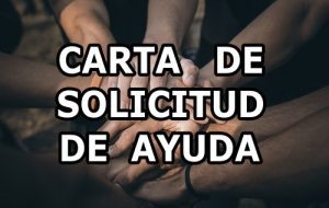 Carta de solicitud de ayuda o apoyo