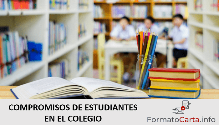 ompromisos de los estudiantes en el colegio